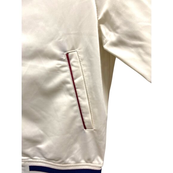 Footlocker Mens Zip Up Track Jacket Cream Size S Retro Streetwear Athleisure - Picture 9 of 12